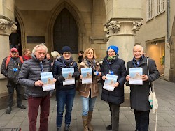 "Politiker" (v.l.) Dieter Kemmerling, Sylvia Rietenberg, Babette Lichtenstein van Lengerich, Sybille Benning, Michael Halberstadt